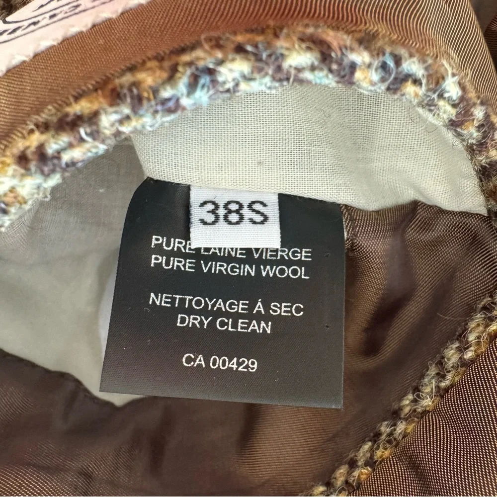 Harris Tweed Herringbone Sport Coat in Brown Autumn tones Sz 38S | Canada 🍁